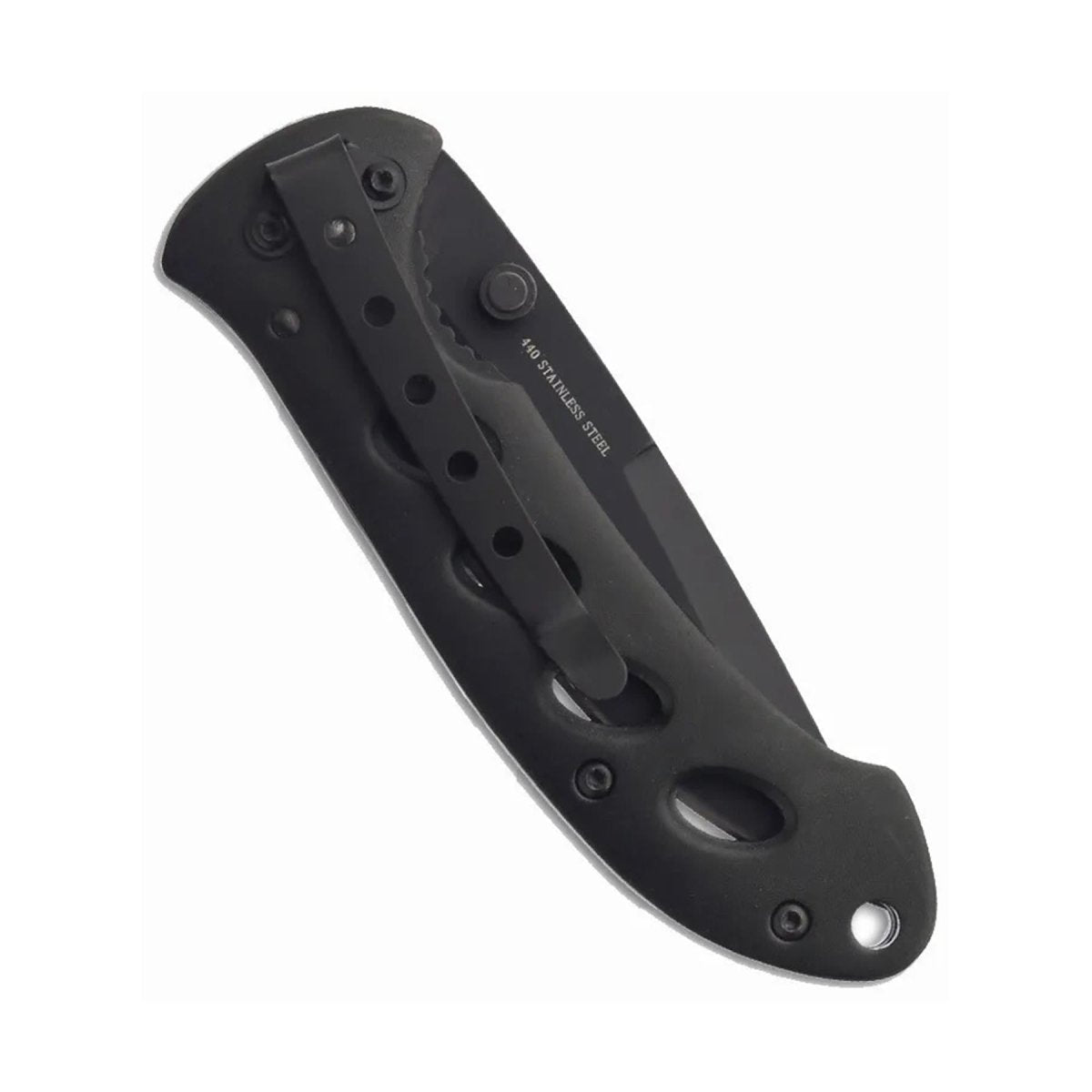 BOKER Shadow Fällbar fickkniv drop point form 440A rostfritt stål svart