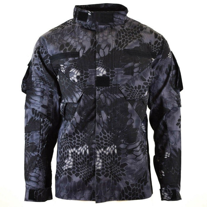 Brand army military style combat jacket Mission Snake Black Camouflage uniform - GoMilitar