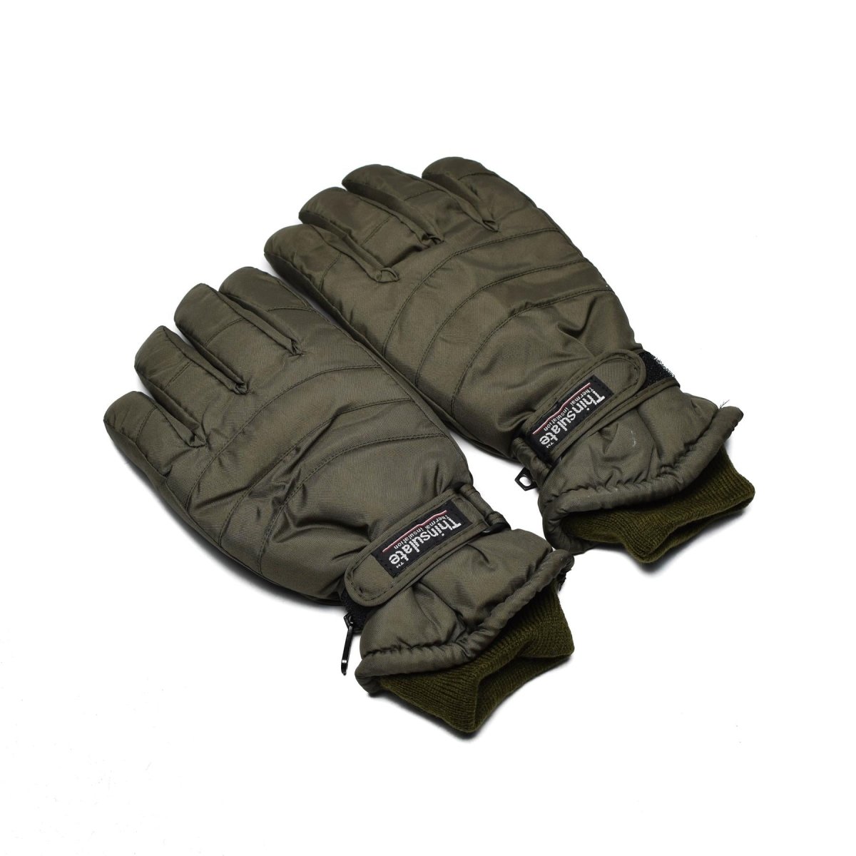 Märke Thinsulate handskar vinter skogsmark flecktarn olivkamouflage