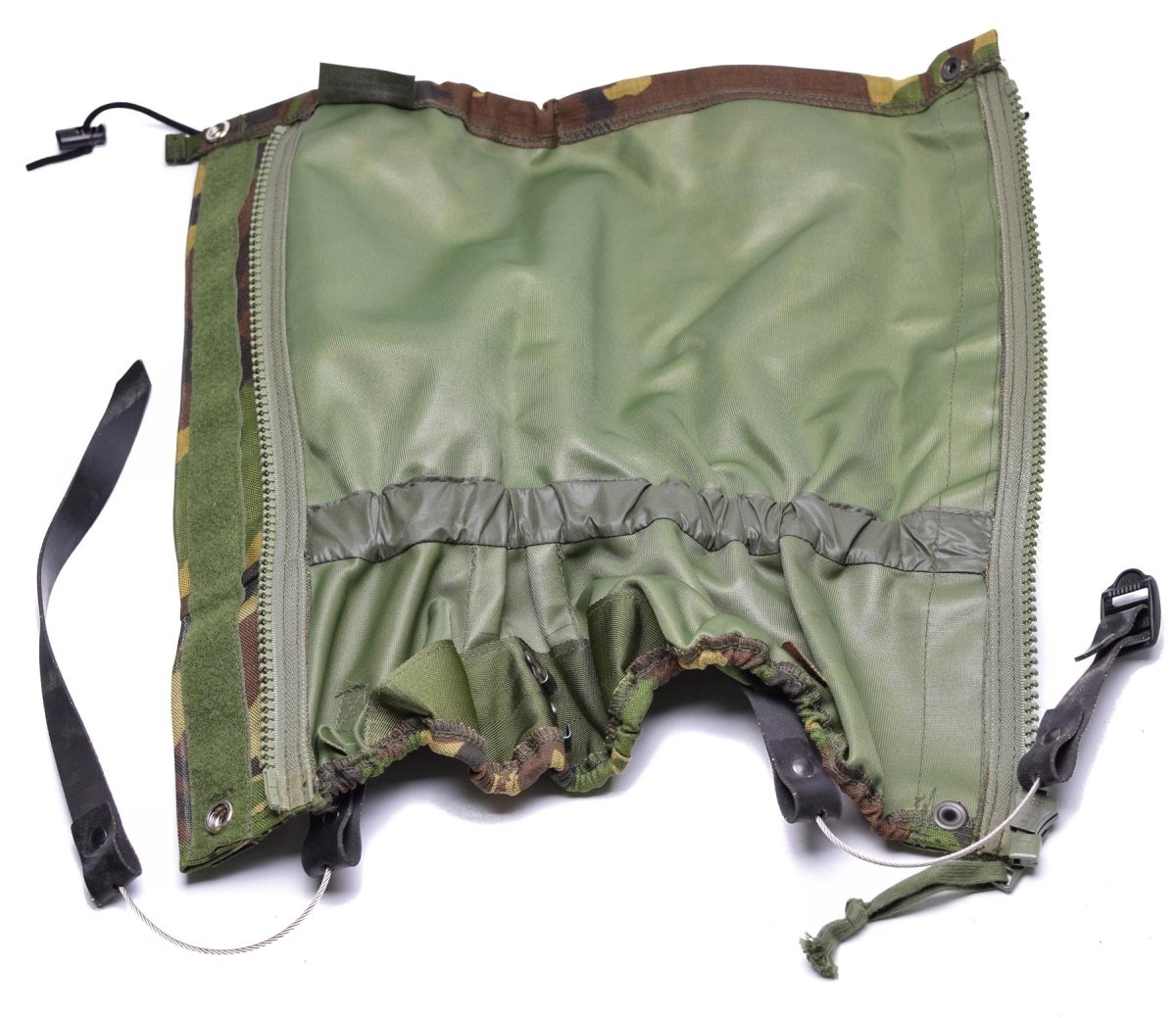 British Army Gaiters med hållbart stålrep dpm skogsmark nytt