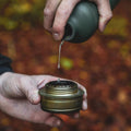 Brs aluminium 1liter flytande bränsleflaska lättviktskruv på munstycket oliv ny