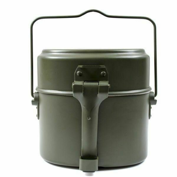 BW Germany Army Style mess kit Aluminium militär bowlergryta 3 delar kit repro - GoMilitar