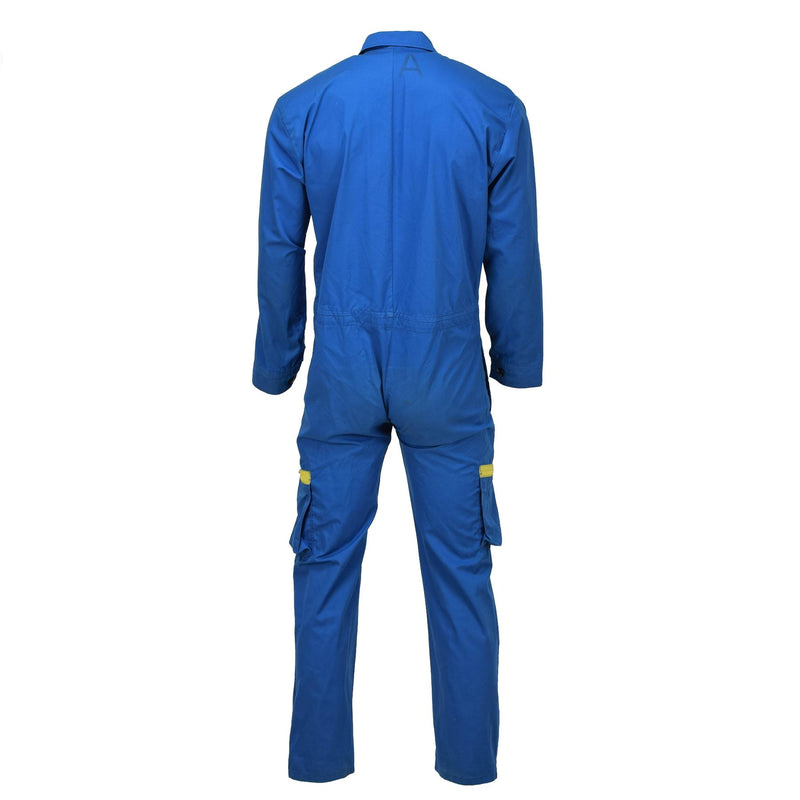 Original tyska militär Bundeswehr Coverall Oko-Tex Acid Resistent Blue Surplus