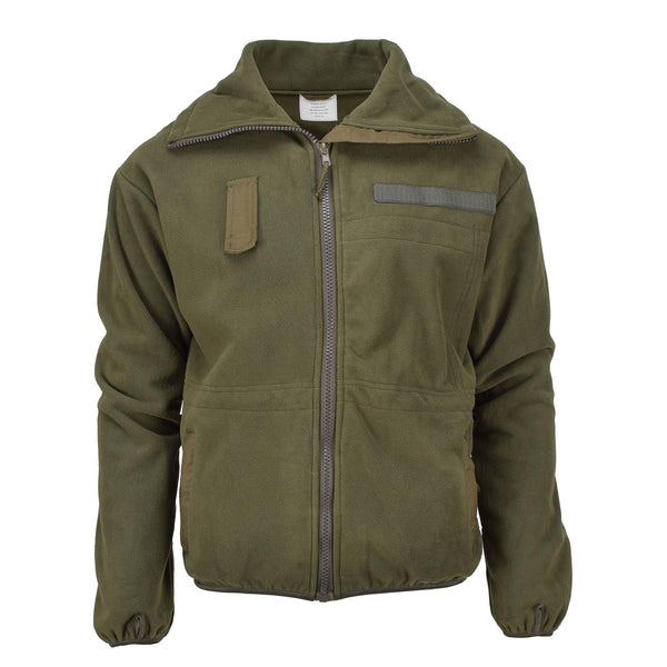 Blochl märke österrikisk militär stil fleece jacka hög hals full zip andas