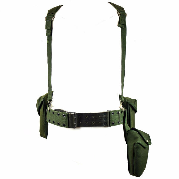 Original Swedish Army Webbing Rig System 304 Tactical Belt H-Stems hängslen