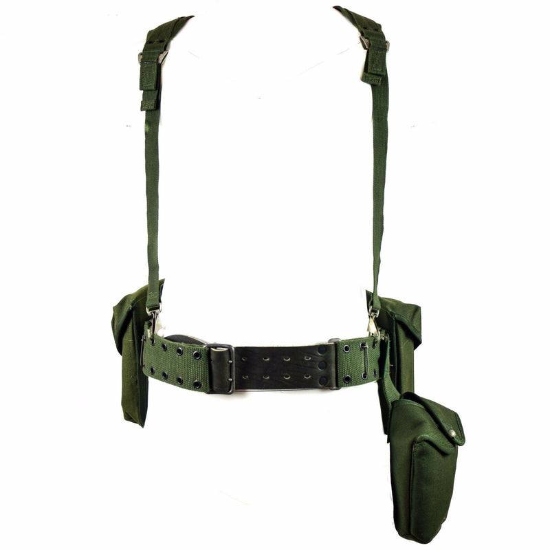 Original Swedish Army Webbing Rig System 304 Tactical Belt H-Stems hängslen