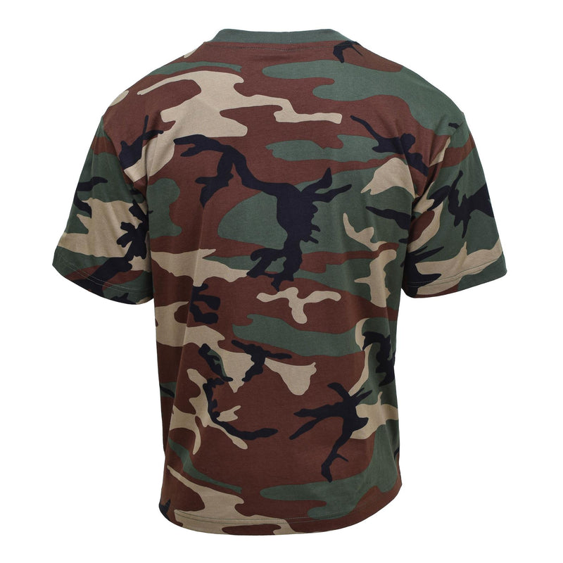 MFH U.S. Military Style Kort ärm T-shirt skogskamouflage underskjortor