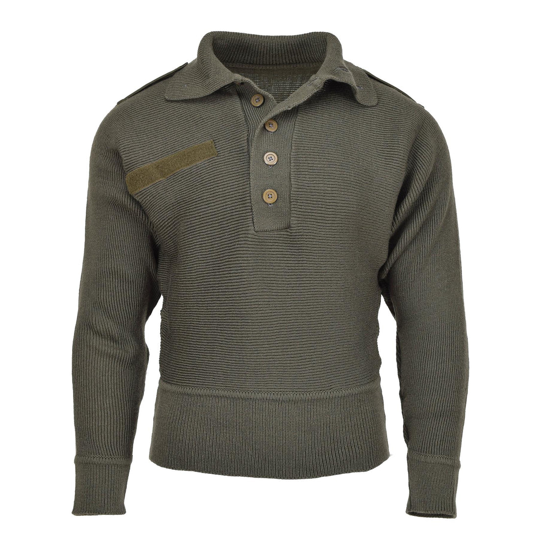 Original Österrikisk militär alpin pullover andningsbar förstärkt stickad tröja