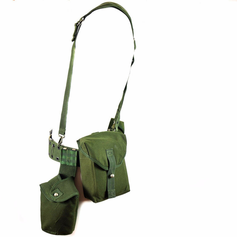 Original Swedish Army Webbing Rig System 304 Tactical Belt H-Stems hängslen