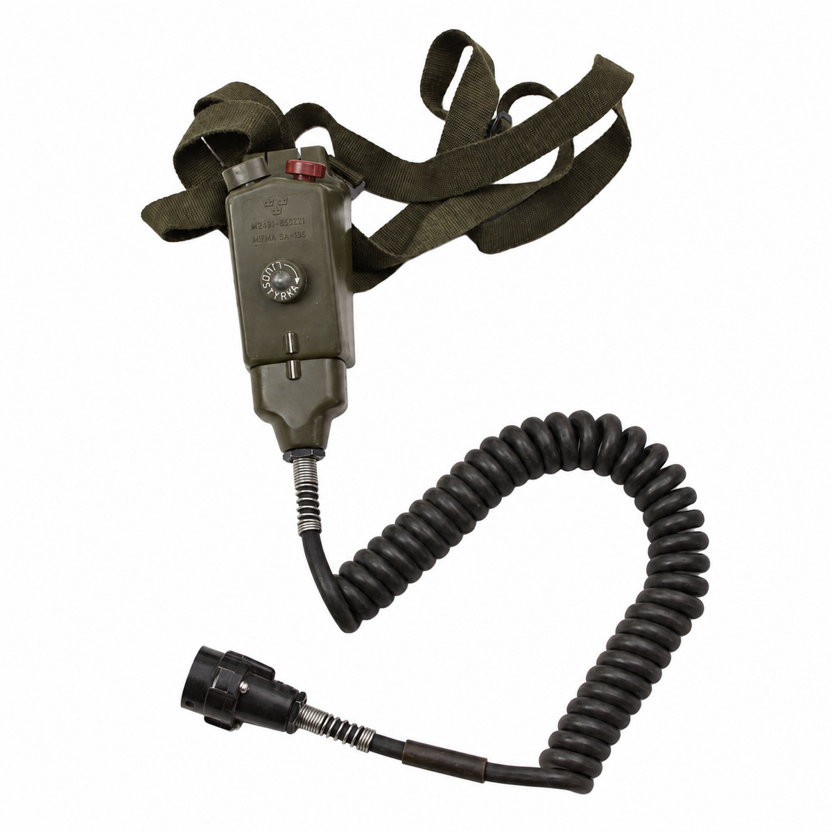 Original brittisk militär Amplivox Aviation Communications Headset Set Vintage