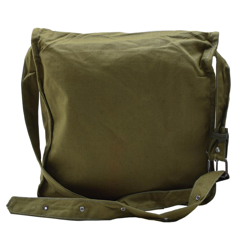 Original bulgarisk militär oliv axelväska justerbar rem utomhusresor