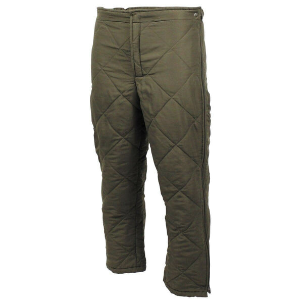 Äkta österrikiska armébyxor foder varmare olivgröna termiska byxor leggings