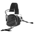 EARMOR M32X PLUS Elektroniskt hörselskydd ARC Rail Hjälm Headset Svart