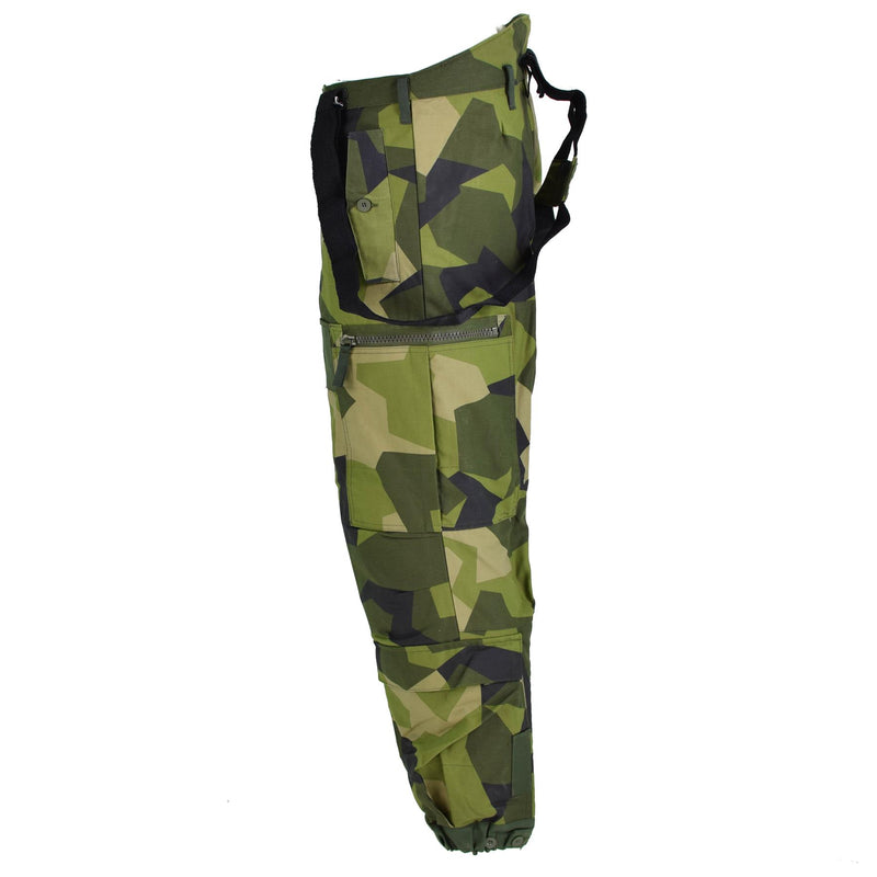 Original Swedish Thermal Tanker Pants M90 Splinter Camouflage BDU byxor nya