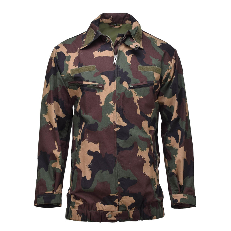 Original ungerska militärfältjacka M1990 Fyrafärgad skogsskjortor Nya