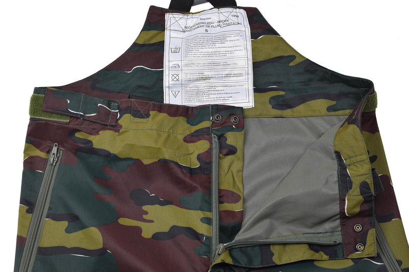 Original belgiska militära vattentäta byxor Jigsaw camo seyntex regnbyxor
