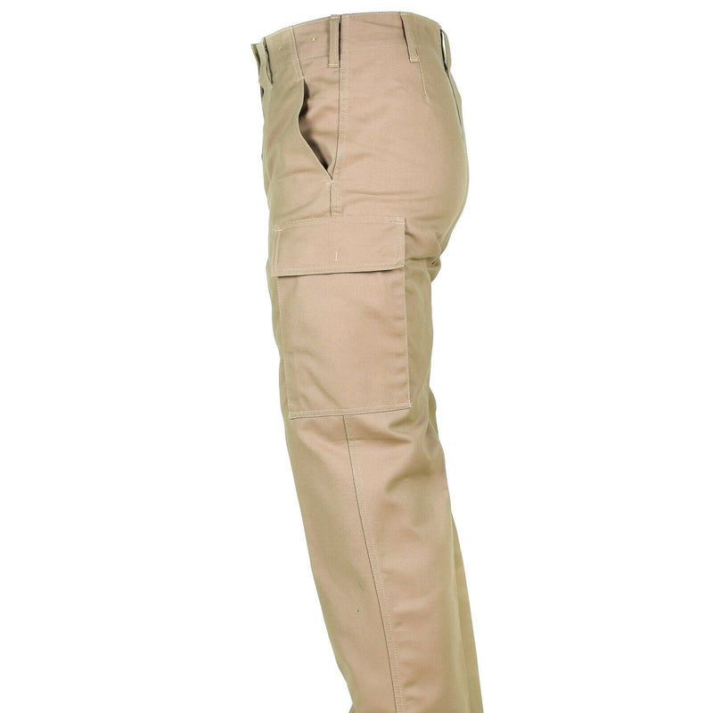 Äkta tyska arméutgåva Molskin Pants Field Combat BW Khaki byxor Ny