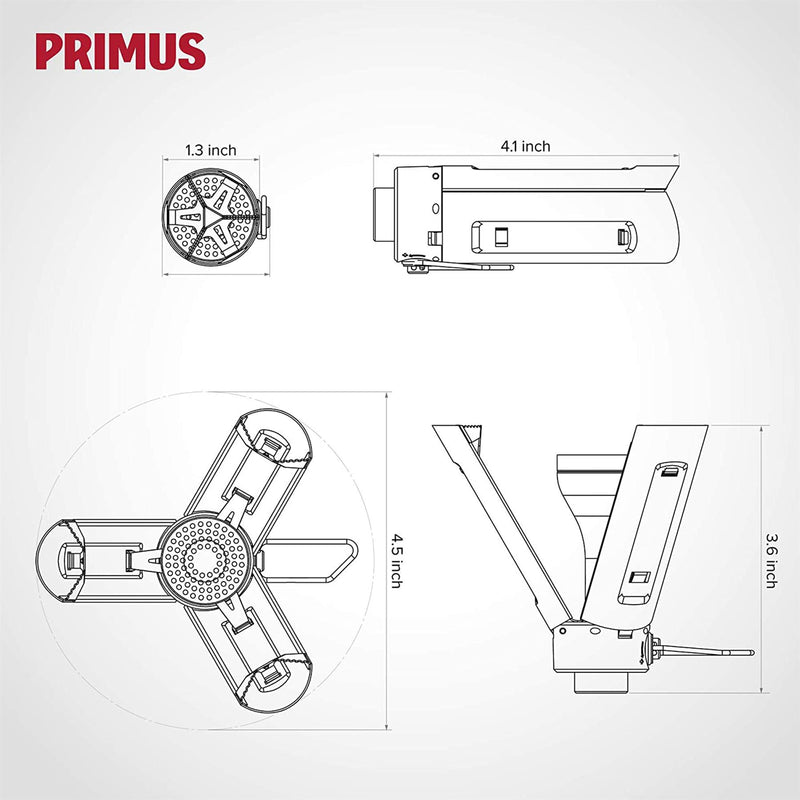 Primus Firestick Compact Burner rostfritt stål vandring spis camping matlagning