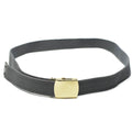 Canvas Army Military Casual Grey Belt med guldspänne unisex militäröverskott