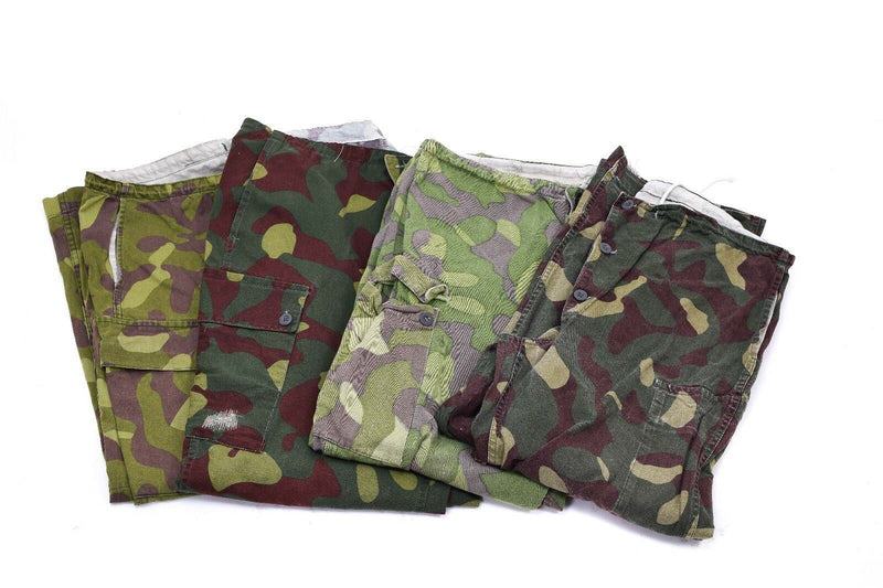 Original Finish Army Camo Pants M-62 reversibel kostymbyxor militär fråga