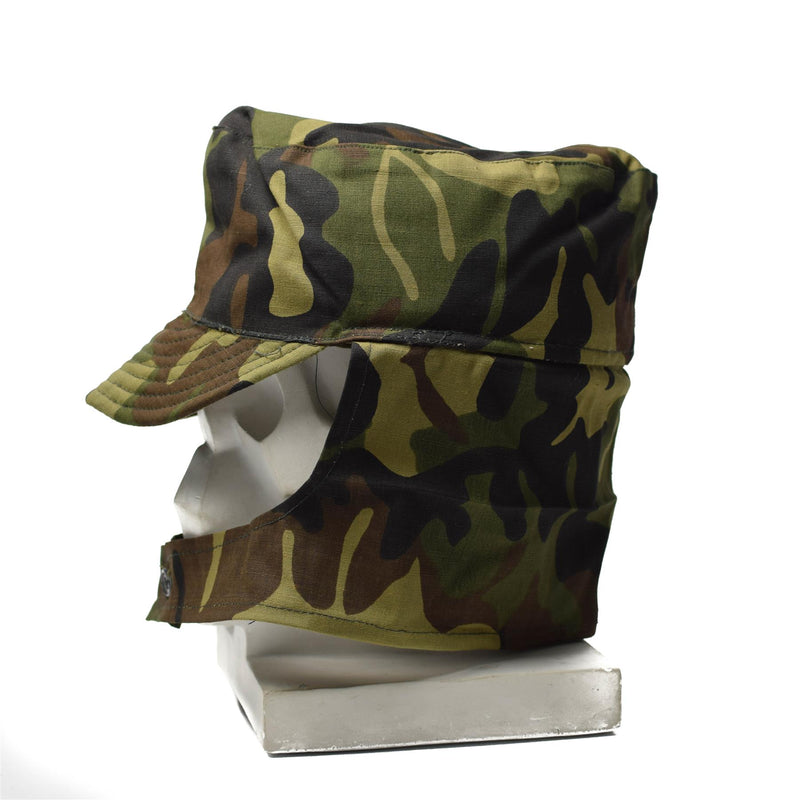 Äkta rumänska arméfält Cap M93 Combat Bdu Hat Camo Leaf Military New