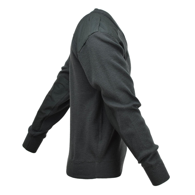 Äkta holländska armétröja Pullover Commando Jumper V-ringning Pullover Dark Green