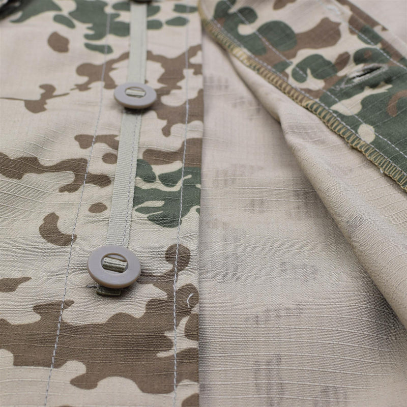 Tacgear Brand Military Style Commando Field Jacket Desert Flecktarn Camo Shirts