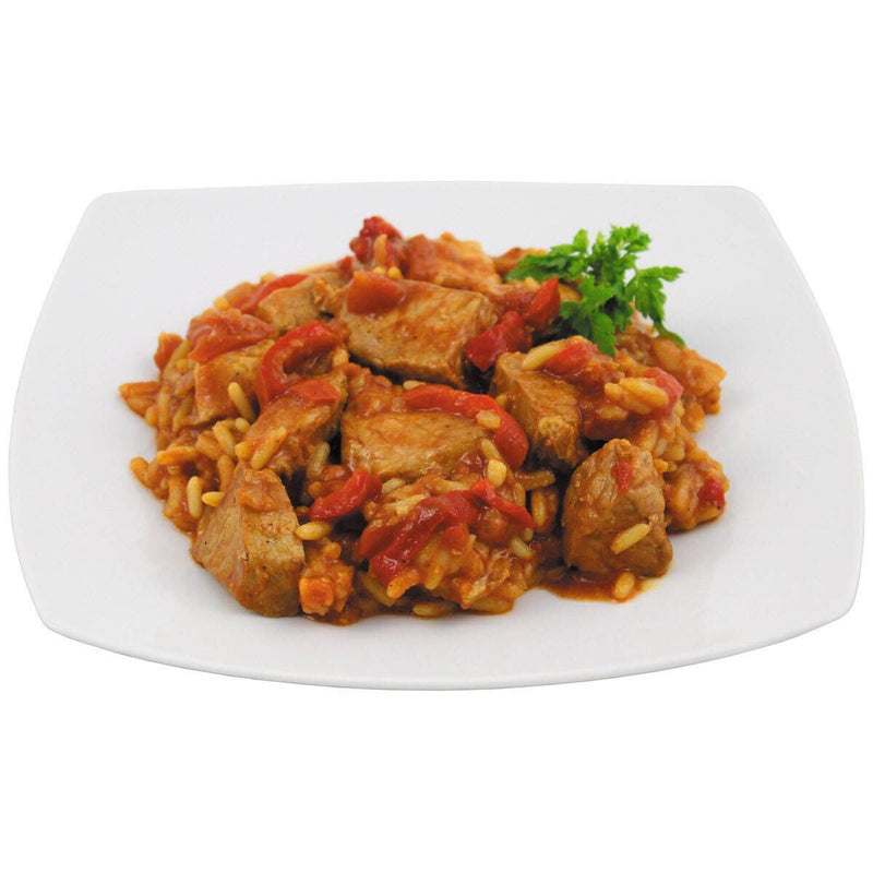 Emergency Ration Army Survival Food Canned Serbian Pork Meat With Rice 400G Can