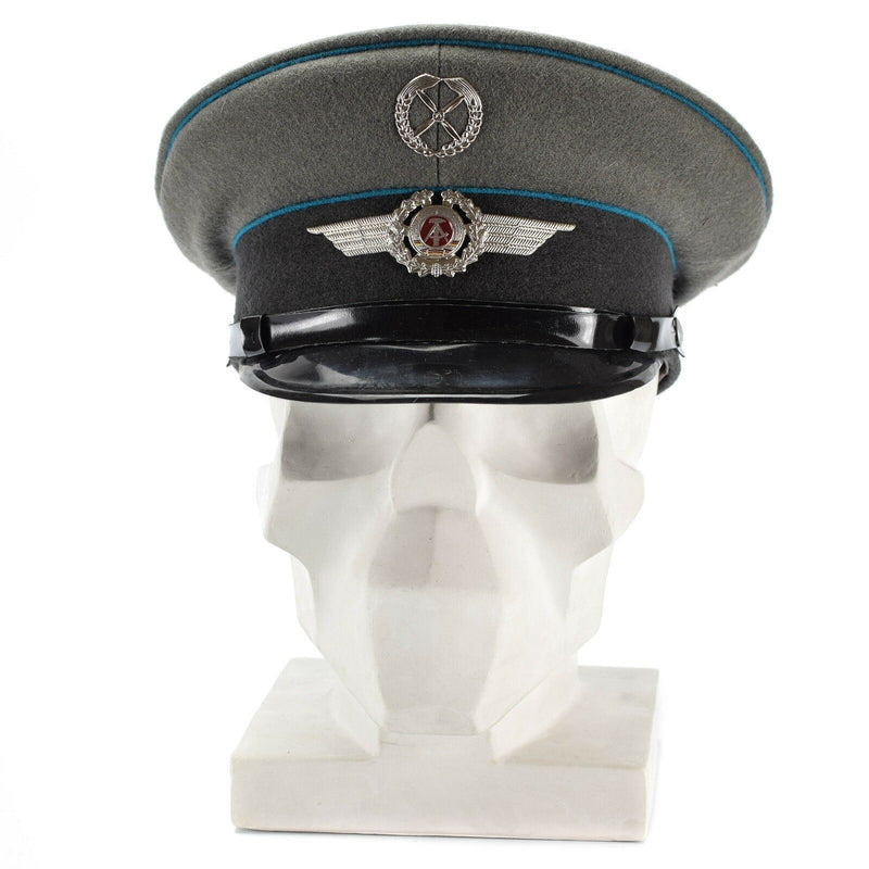 Original Östtysk NVA Army Visor Cap Air Forces Military Peaked Hat Ny