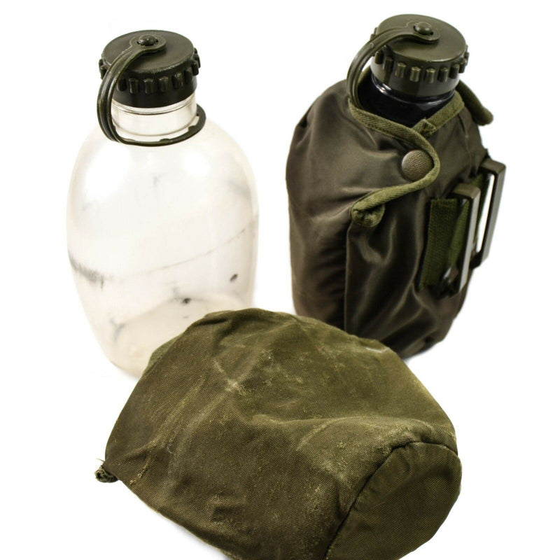 Original Österrikisk armé som dricker kolv Vattenflaska Militär Canteen Pouch Pouch