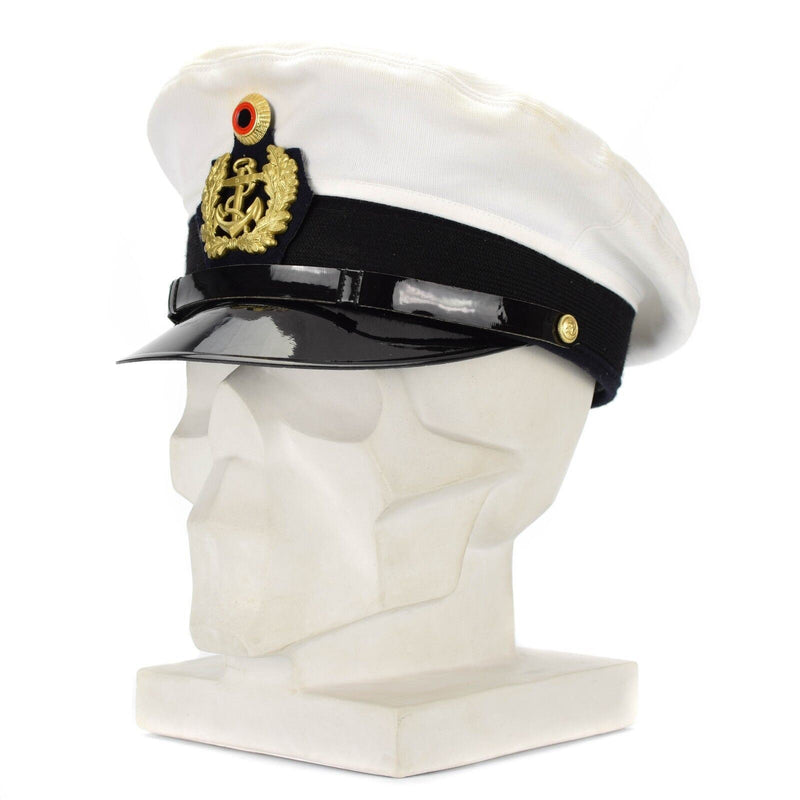 Original BW German Army Officers Marines Cap Visor Forage Peaked Hat Navy Naval