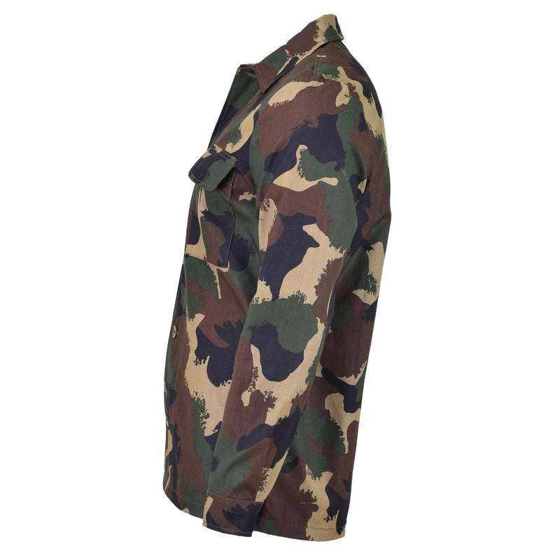 Original ungerska armé stridsfältblus camo skjorta militäröverskott nytt