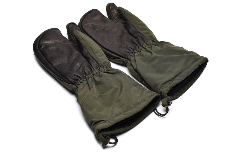 Äkta danska armé trigger finger mittens syna-tex handskar od ny