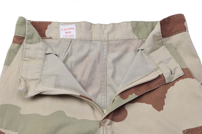 Original franska militära byxor F2 Desert Camo -byxor förstärkte armén BDU -byxor