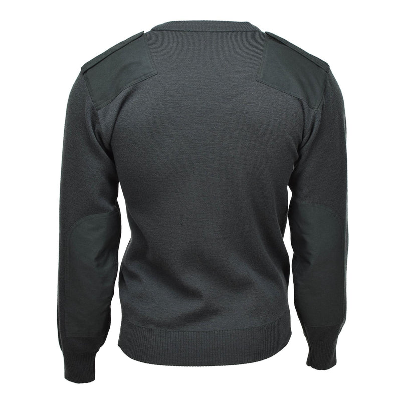 Äkta holländska armétröja Pullover Commando Jumper V-ringning Pullover Dark Green