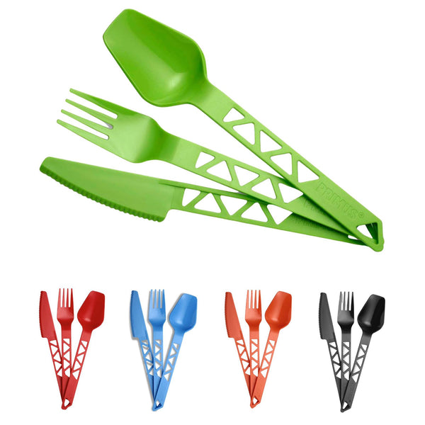Primus Lightweight Trail Outdoor Cutery Set Camping Plastic Spoon Knife Fork