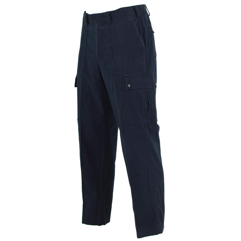 Original British Police Pants Blue RipStop Hållbara enhetliga byxor överskott