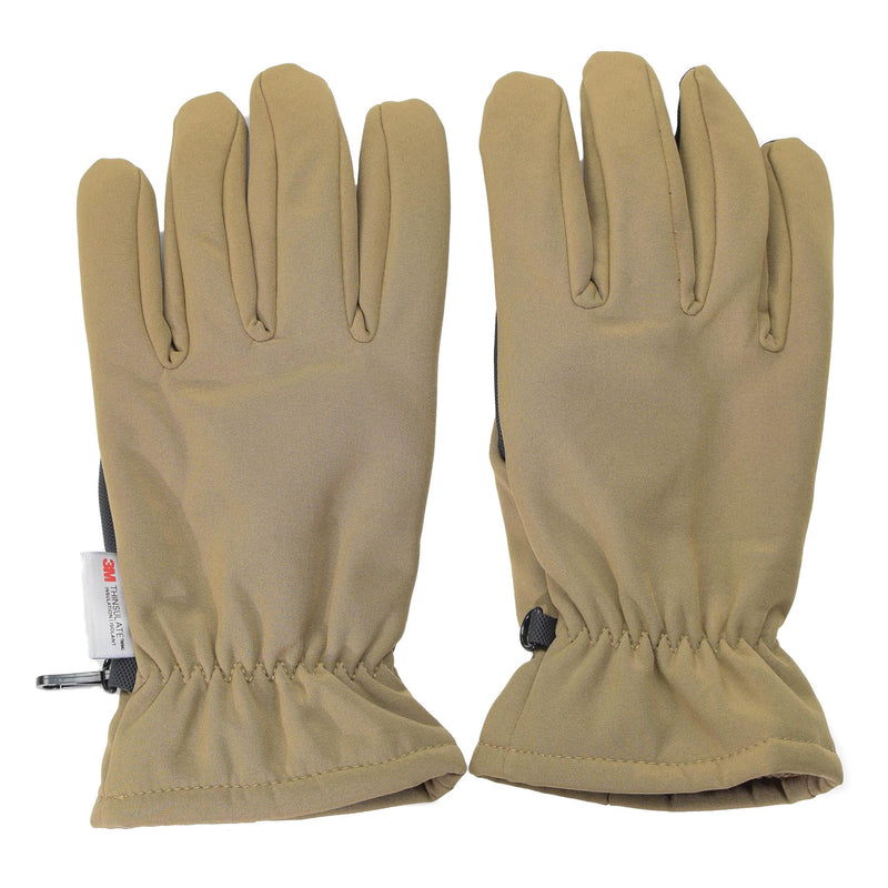 Mil-tec handskar softshell thinsulate ™ foder coyote vinter män taktisk termisk