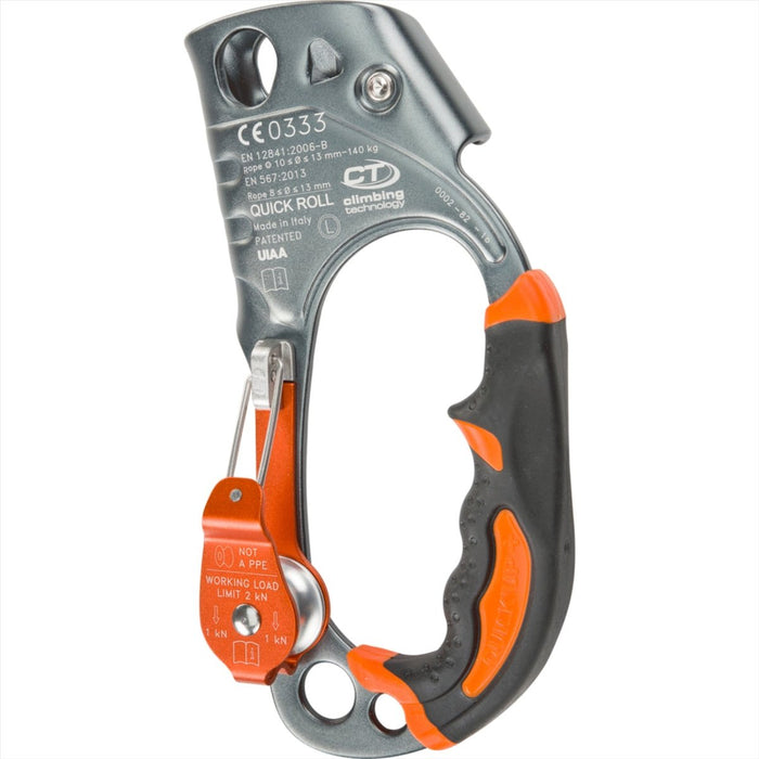 Klätterteknik QUICK ROLL Hand Ascender Integrerad remskiva 8-13 mm rep - GoMilitar