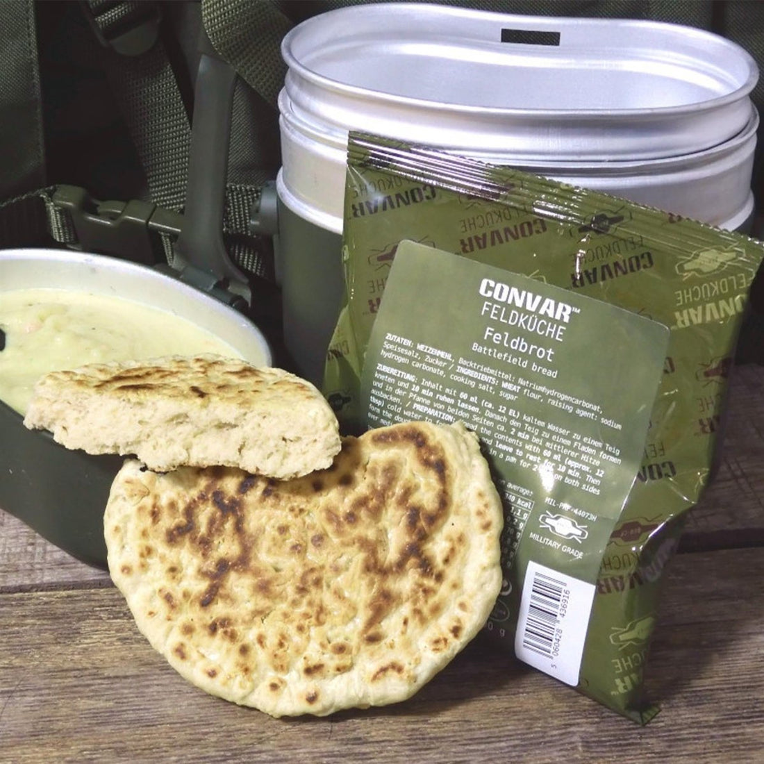 CONVAR Fältbrödmix Lång hållbarhet Camping Utomhus Akutmat