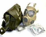 Tjeckiska tjeckoslowakiska arméns militära gasmask M-10. Ny fullständig uppsättning. CZ Gas Mask M10