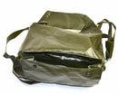 Original vintage military green canvas bag for storing and carrying Czech Cold War era gas mask M-10 set