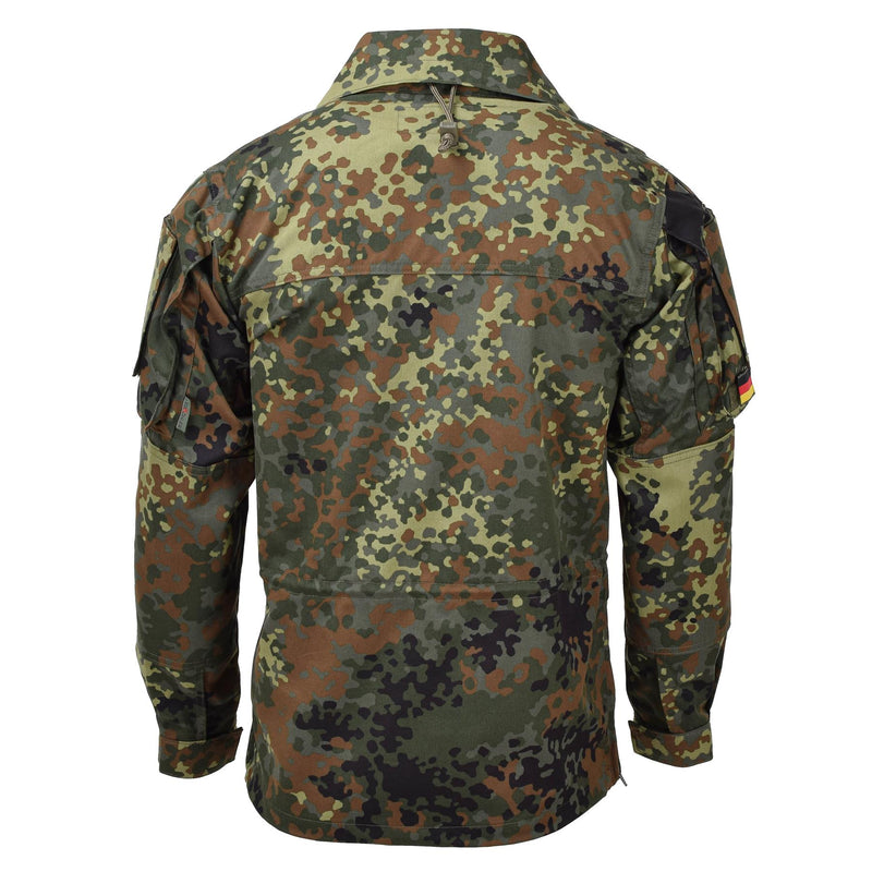 Leo Kohler Army Tactical Flectarn Camo Jacket dragkedja fältet Combat justerbar