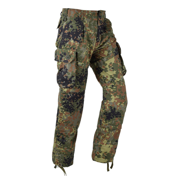 Tacgear Brand German Army Style Field Cargo Combat Pants Flecktran Camo Ripstop