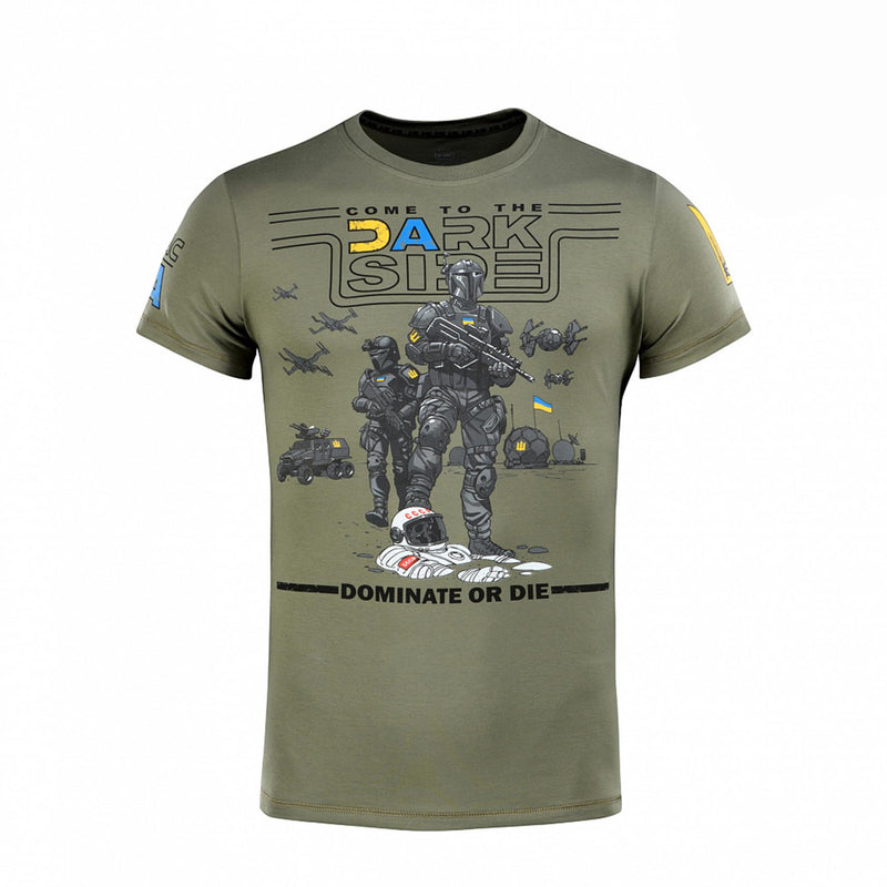 M-tac militär stil klassisk t-shirt kort ärm underkläder ukrainsk flagga oliv