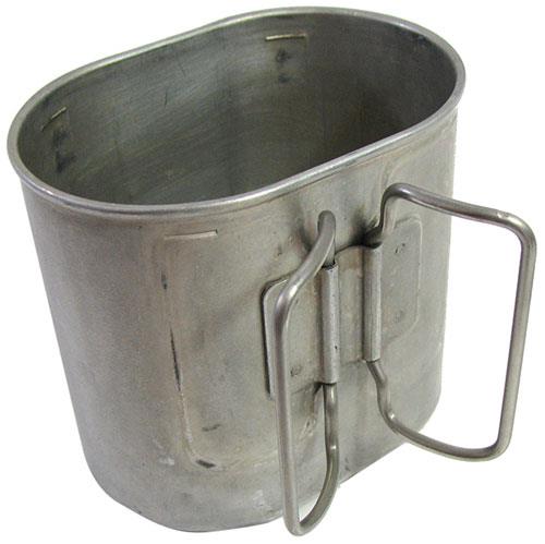 Original Swiss Army Troops Vintage Aluminium Butterfly Canteen Mess Military Cup