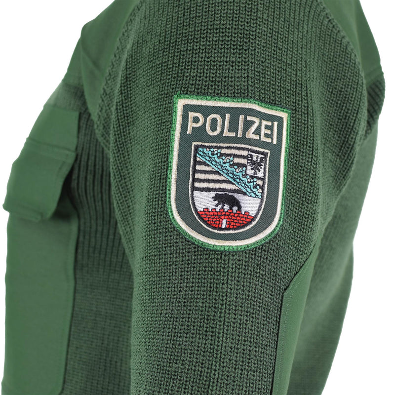 Äkta tyska armé trupper tröja grön pullover militär fråga bdu jumper ny