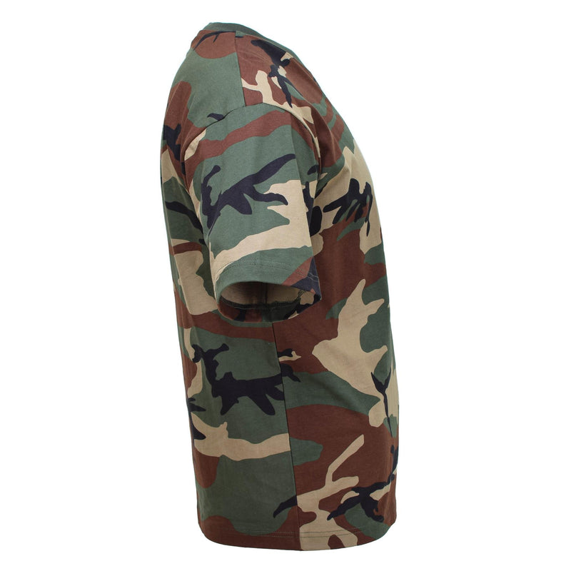 MFH U.S. Military Style Kort ärm T-shirt skogskamouflage underskjortor