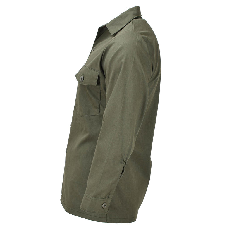 Original U.S. Army Long Sleeve Tactical Shirt Olive trötthet Militärfält Nytt