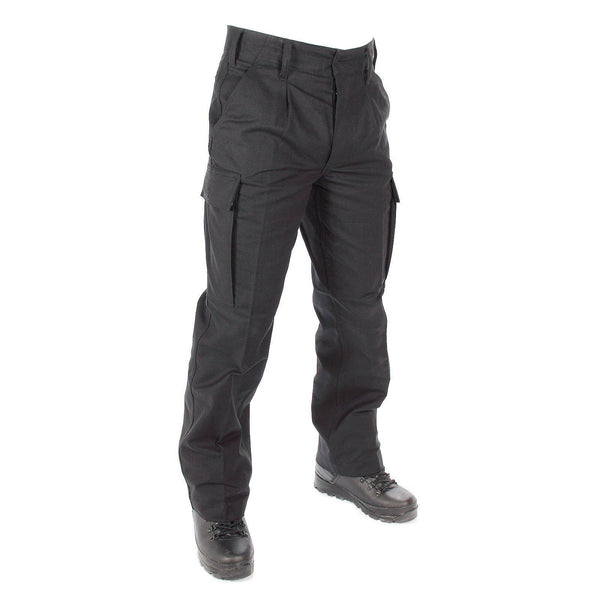 Äkta tyska arméutgåva Molskin Pants Field Combat BW Black Byxor Ny